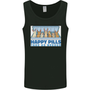 Bunny Rabbit Happy Pills Antidepressant Mens Vest Tank Top Black