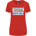 Bunny Rabbit Happy Pills Antidepressant Womens Wider Cut T-Shirt Red