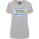 Bunny Rabbit Happy Pills Antidepressant Womens Wider Cut T-Shirt Sports Grey