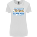 Bunny Rabbit Happy Pills Antidepressant Womens Wider Cut T-Shirt White