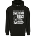 Burning Tires Car Drifting Childrens Kids Hoodie Black