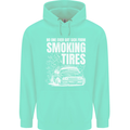 Burning Tires Car Drifting Childrens Kids Hoodie Peppermint
