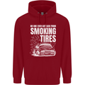 Burning Tires Car Drifting Childrens Kids Hoodie Red
