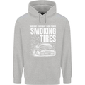 Burning Tires Car Drifting Childrens Kids Hoodie Sports Grey
