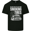 Burning Tires Car Drifting Kids T-Shirt Childrens Black