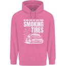 Burning Tires Car Drifting Mens 80% Cotton Hoodie Azelea