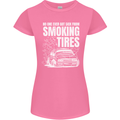 Burning Tires Car Drifting Womens Petite Cut T-Shirt Azalea