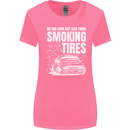 Burning Tires Car Drifting Womens Wider Cut T-Shirt Azalea