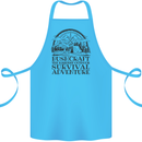 Bushcraft Outdoor Survival Adventure Cotton Apron 100% Organic Turquoise