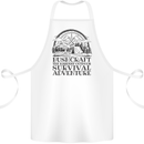 Bushcraft Outdoor Survival Adventure Cotton Apron 100% Organic White