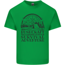 Bushcraft Outdoor Survival Adventure Mens Cotton T-Shirt Tee Top Irish Green