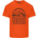 Bushcraft Outdoor Survival Adventure Mens Cotton T-Shirt Tee Top Orange