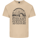 Bushcraft Outdoor Survival Adventure Mens Cotton T-Shirt Tee Top Sand