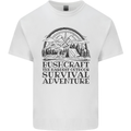 Bushcraft Outdoor Survival Adventure Mens Cotton T-Shirt Tee Top White