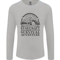 Bushcraft Outdoor Survival Adventure Mens Long Sleeve T-Shirt Sports Grey