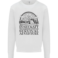 Bushcraft Outdoor Survival Adventure Mens Sweatshirt Jumper White