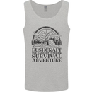 Bushcraft Outdoor Survival Adventure Mens Vest Tank Top Sports Grey
