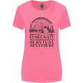 Bushcraft Outdoor Survival Adventure Womens Wider Cut T-Shirt Azalea