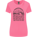 Bushcraft Outdoor Survival Adventure Womens Wider Cut T-Shirt Azalea