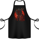 Bushido Samurai Devil Warrior Fantasy Cotton Apron 100% Organic Black