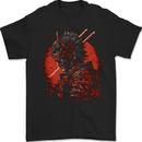Bushido Samurai Devil Warrior Fantasy Mens Gildan Cotton T-Shirt Black