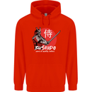 Bushido Samurai Warrior Sword Ronin MMA Childrens Kids Hoodie Bright Red