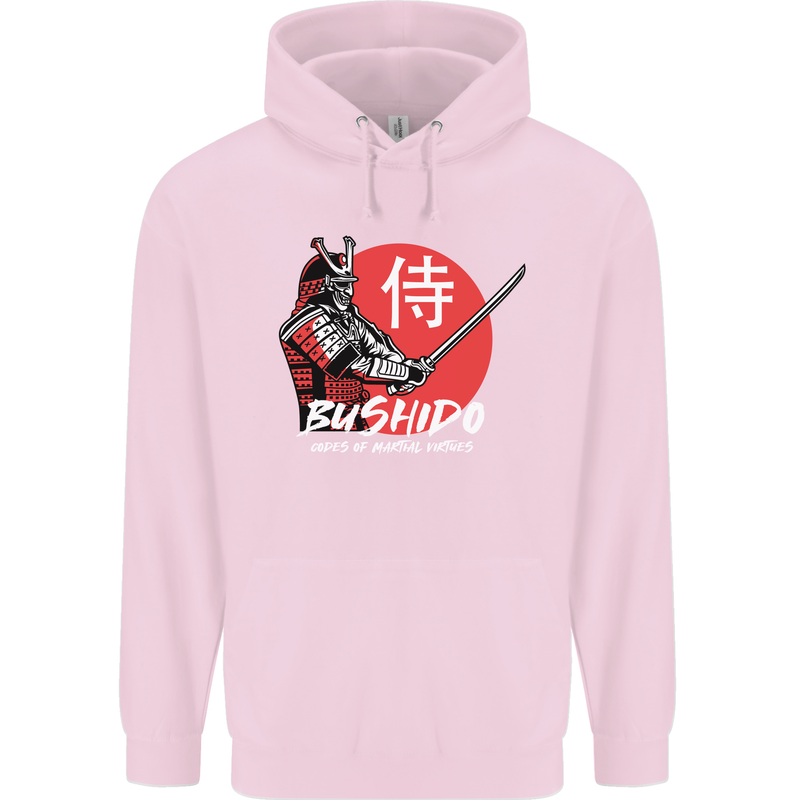 Bushido Samurai Warrior Sword Ronin MMA Childrens Kids Hoodie Light Pink