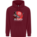 Bushido Samurai Warrior Sword Ronin MMA Childrens Kids Hoodie Maroon