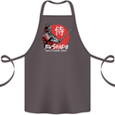 Bushido Samurai Warrior Sword Ronin MMA Cotton Apron 100% Organic Dark Grey