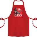 Bushido Samurai Warrior Sword Ronin MMA Cotton Apron 100% Organic Red