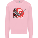 Bushido Samurai Warrior Sword Ronin MMA Kids Sweatshirt Jumper Light Pink