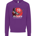 Bushido Samurai Warrior Sword Ronin MMA Kids Sweatshirt Jumper Purple