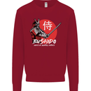 Bushido Samurai Warrior Sword Ronin MMA Kids Sweatshirt Jumper Red