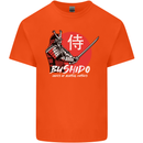 Bushido Samurai Warrior Sword Ronin MMA Kids T-Shirt Childrens Orange
