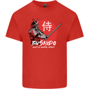 Bushido Samurai Warrior Sword Ronin MMA Kids T-Shirt Childrens Red
