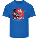 Bushido Samurai Warrior Sword Ronin MMA Kids T-Shirt Childrens Royal Blue