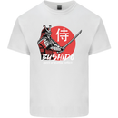 Bushido Samurai Warrior Sword Ronin MMA Kids T-Shirt Childrens White