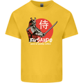 Bushido Samurai Warrior Sword Ronin MMA Kids T-Shirt Childrens Yellow