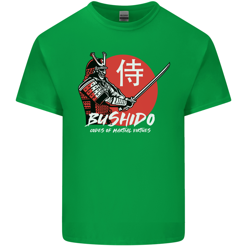 Bushido Samurai Warrior Sword Ronin MMA Mens Cotton T-Shirt Tee Top Irish Green