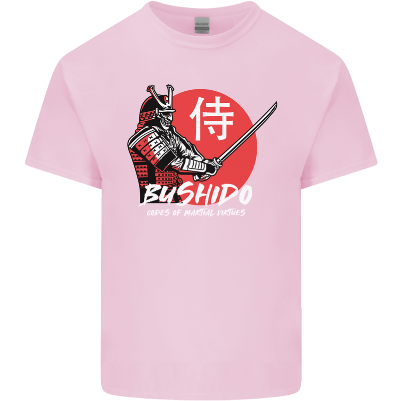Bushido Samurai Warrior Sword Ronin MMA Mens Cotton T-Shirt Tee Top Light Pink