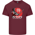 Bushido Samurai Warrior Sword Ronin MMA Mens Cotton T-Shirt Tee Top Maroon