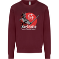 Bushido Samurai Warrior Sword Ronin MMA Mens Sweatshirt Jumper Maroon
