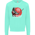 Bushido Samurai Warrior Sword Ronin MMA Mens Sweatshirt Jumper Peppermint