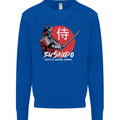 Bushido Samurai Warrior Sword Ronin MMA Mens Sweatshirt Jumper Royal Blue