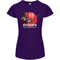 Bushido Samurai Warrior Sword Ronin MMA Womens Petite Cut T-Shirt Purple