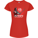 Bushido Samurai Warrior Sword Ronin MMA Womens Petite Cut T-Shirt Red