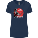 Bushido Samurai Warrior Sword Ronin MMA Womens Wider Cut T-Shirt Navy Blue