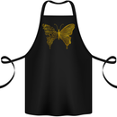 Butterfly Inspirational Quote Rhopalocera Cotton Apron 100% Organic Black