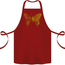 Butterfly Inspirational Quote Rhopalocera Cotton Apron 100% Organic Maroon