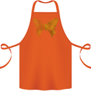 Butterfly Inspirational Quote Rhopalocera Cotton Apron 100% Organic Orange